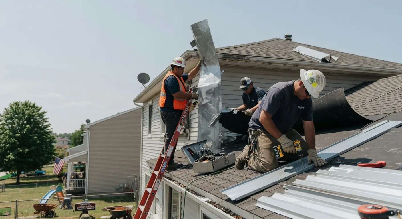 Storm Damage Metal Roof Repair in Maryknoll, NY